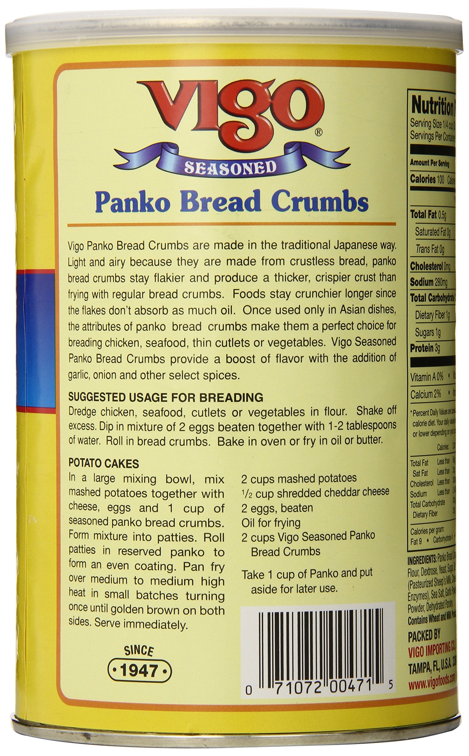 Perfect casserole topping to add texture and crunch with Vigo breadcrumbs.