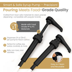 VIGOR PATH pump set fits 750ml bottles with smooth, mess-free pouring.