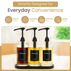 VIGOR PATH durable plastic pumps withstand daily use in kitchens and cafes.