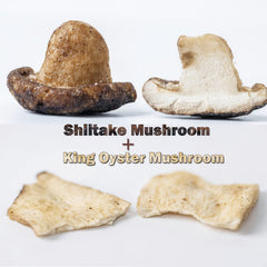 VIGOROUS MOUNTAINS king oyster mushroom crisps close-up for a satisfying bite.