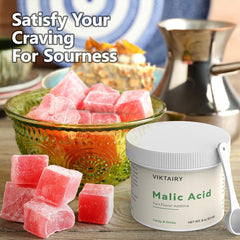Viktairy malic acid used in DIY sour candy creation for vivid tang