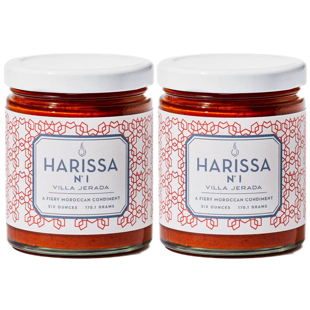 Villa Jerada Harissa No. 1 bottle adds bold heat to meals.
