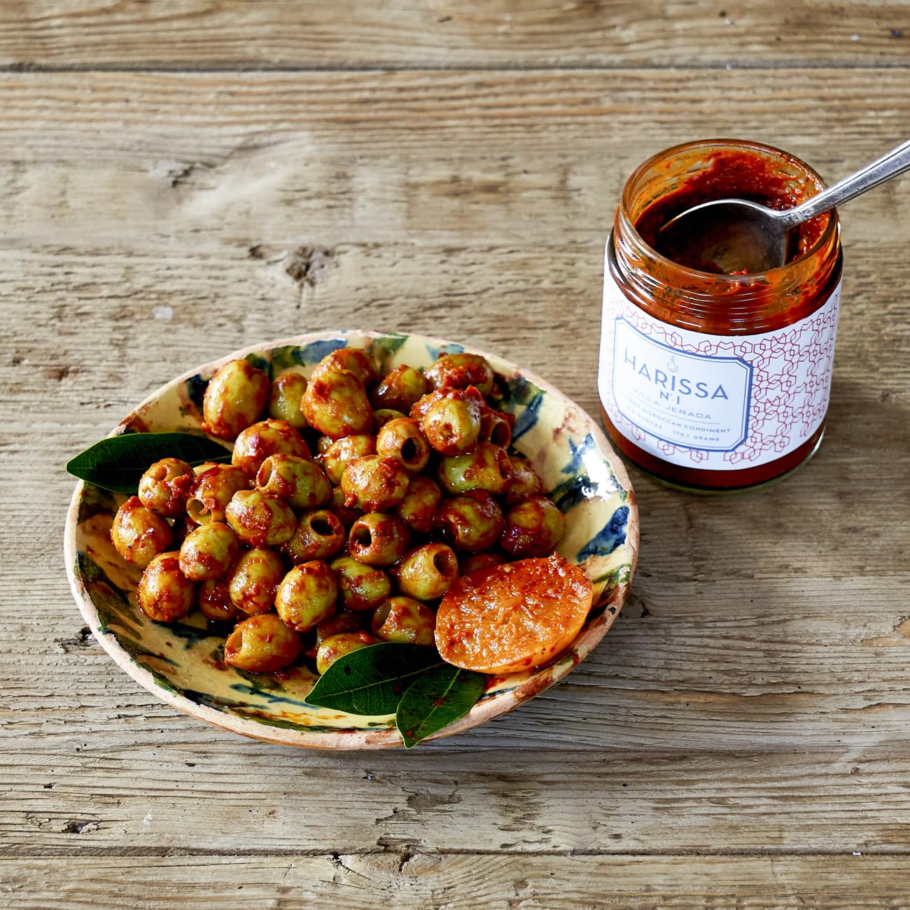 Roasted meats with Harissa No. 1 adding warm spice