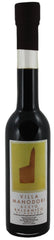 Villa Manodori balsamic vinegar bottle close-up highlighting the label, ideal for finishing dishes.