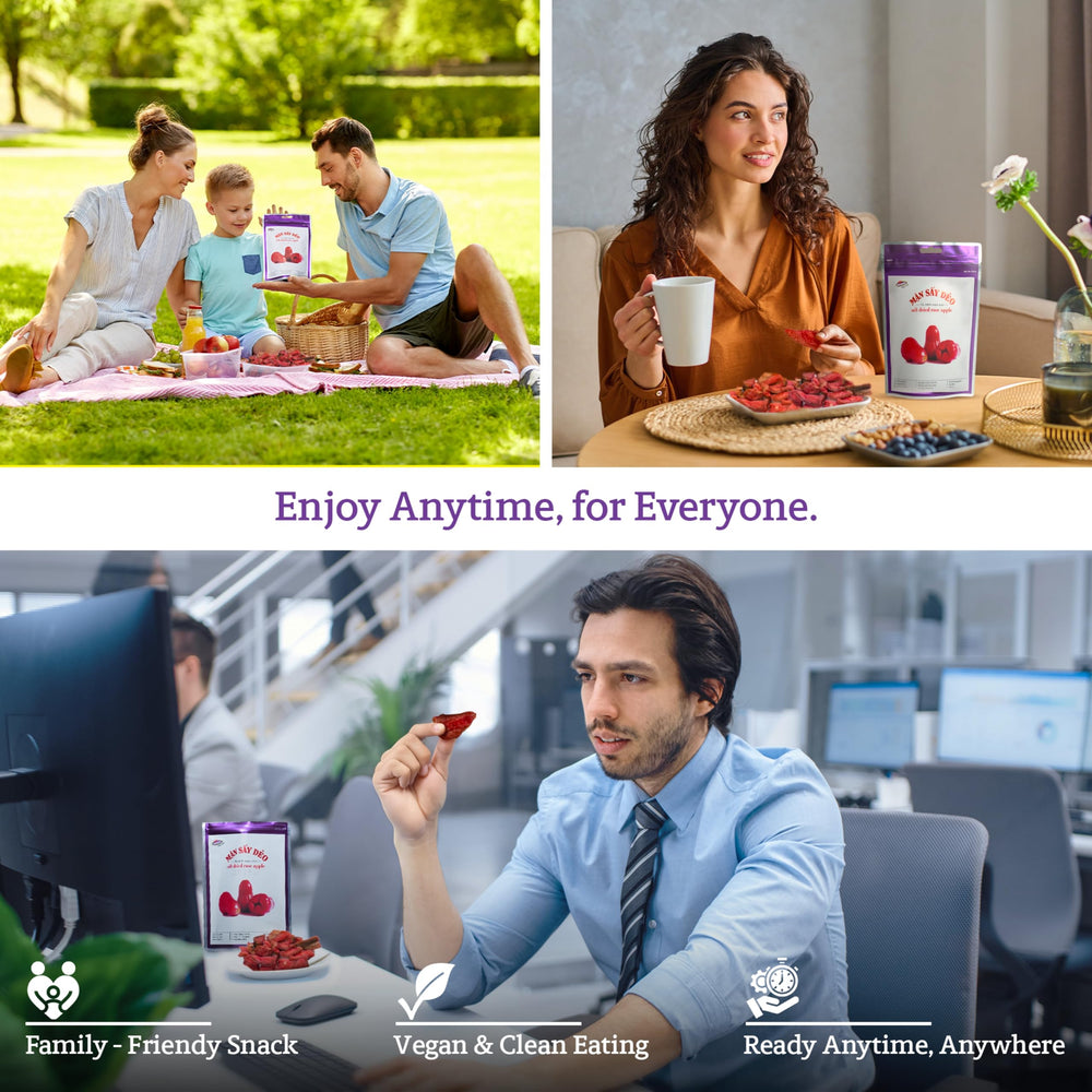 Kids’ lunchbox-friendly Vinamit rose-apple snack for tasty nutrition.