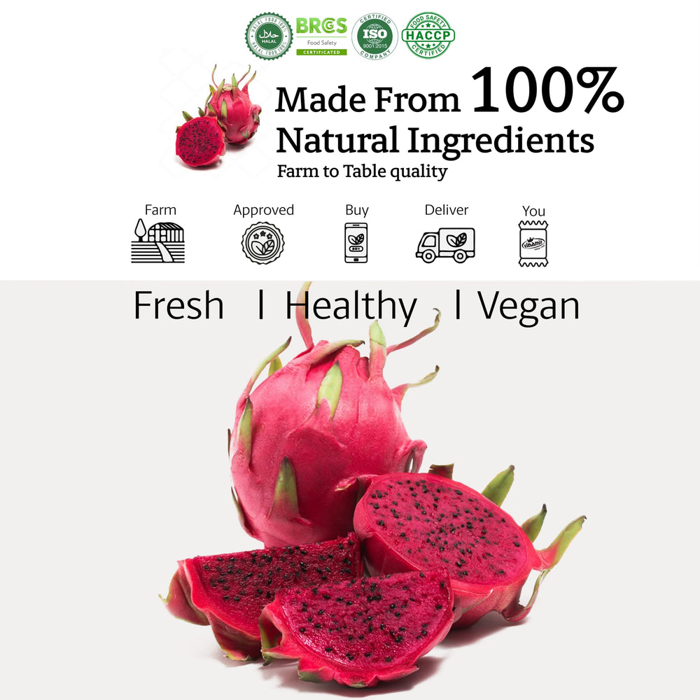 Vinamit slices added to smoothie for fruity flavor boost.