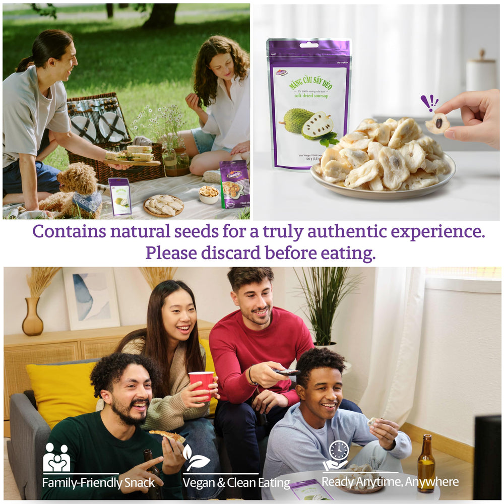 Vinamit soursop image shows vegan and gluten-free friendly snack