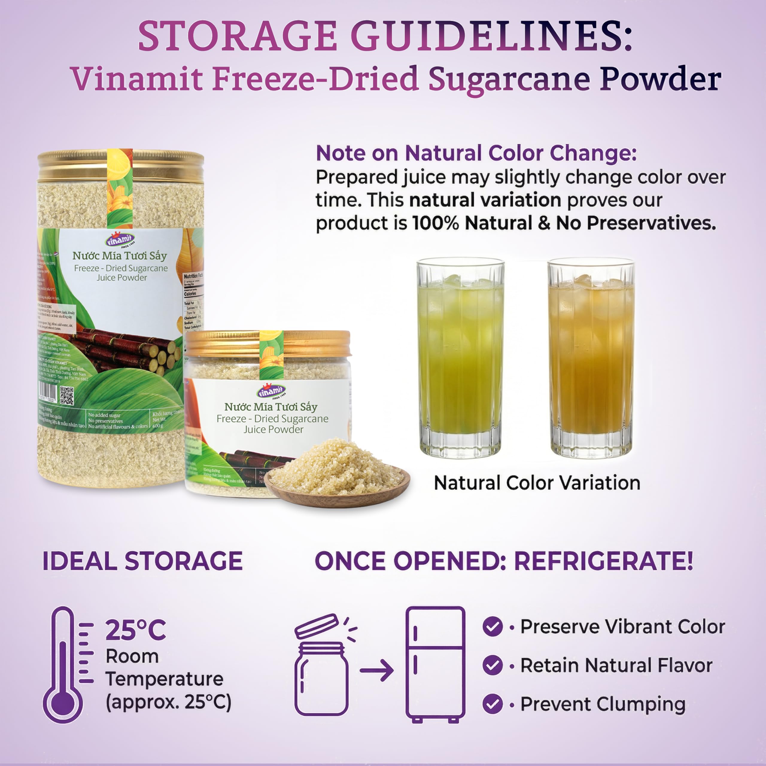 Vinamit Vietnamese cane terroir flavor adds uplifting notes to drinks.