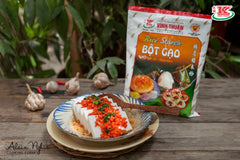 Vinh Thuan rice starch steam cake preparation, ideal for traditional desserts
