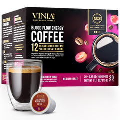 VINIA medium-dark roast coffee pod for energized mornings and focus
