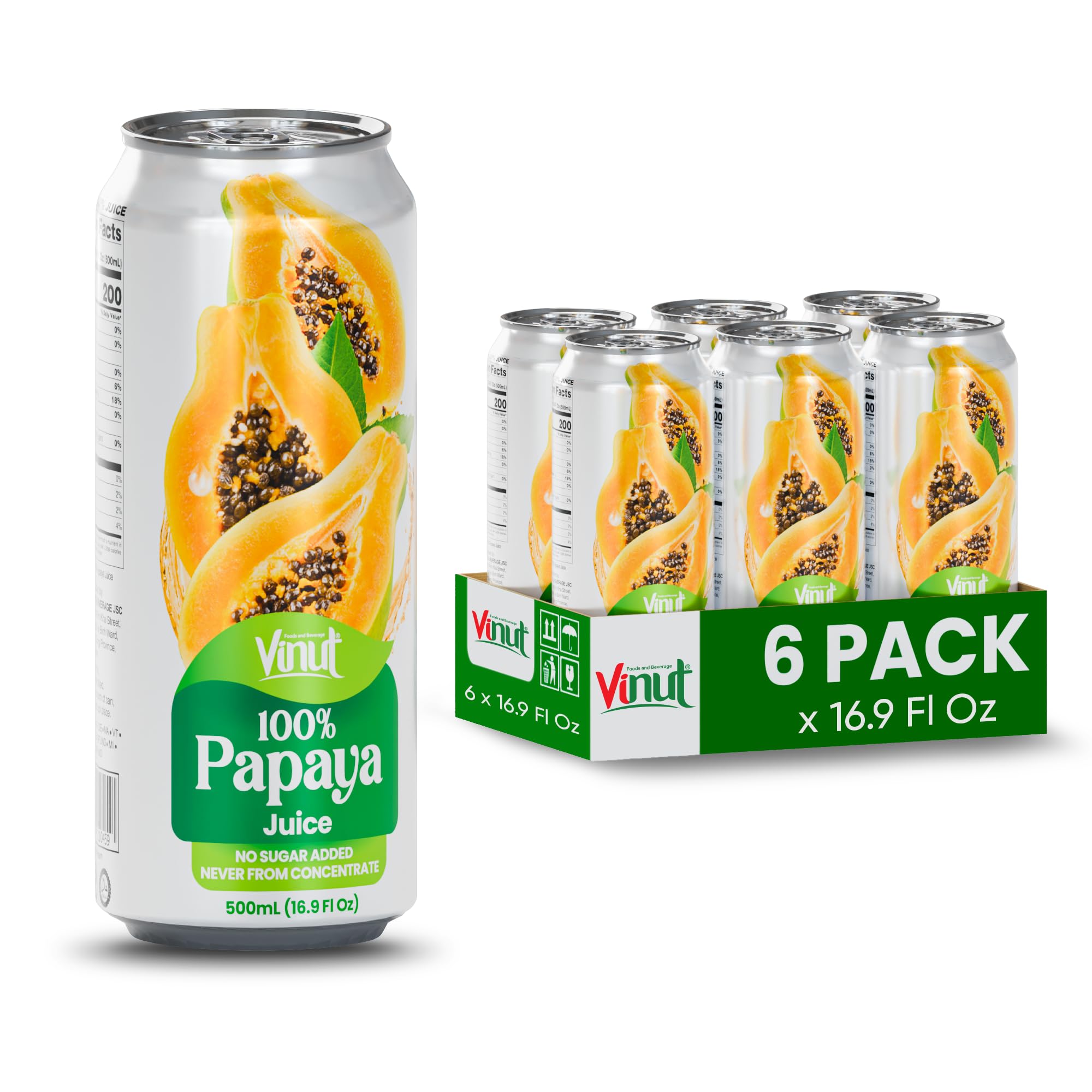 Open VINUT can releasing tropical aroma, a refreshing ready-to-drink option.