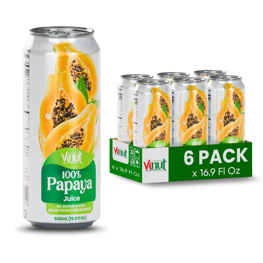 Open VINUT can releasing tropical aroma, a refreshing ready-to-drink option.