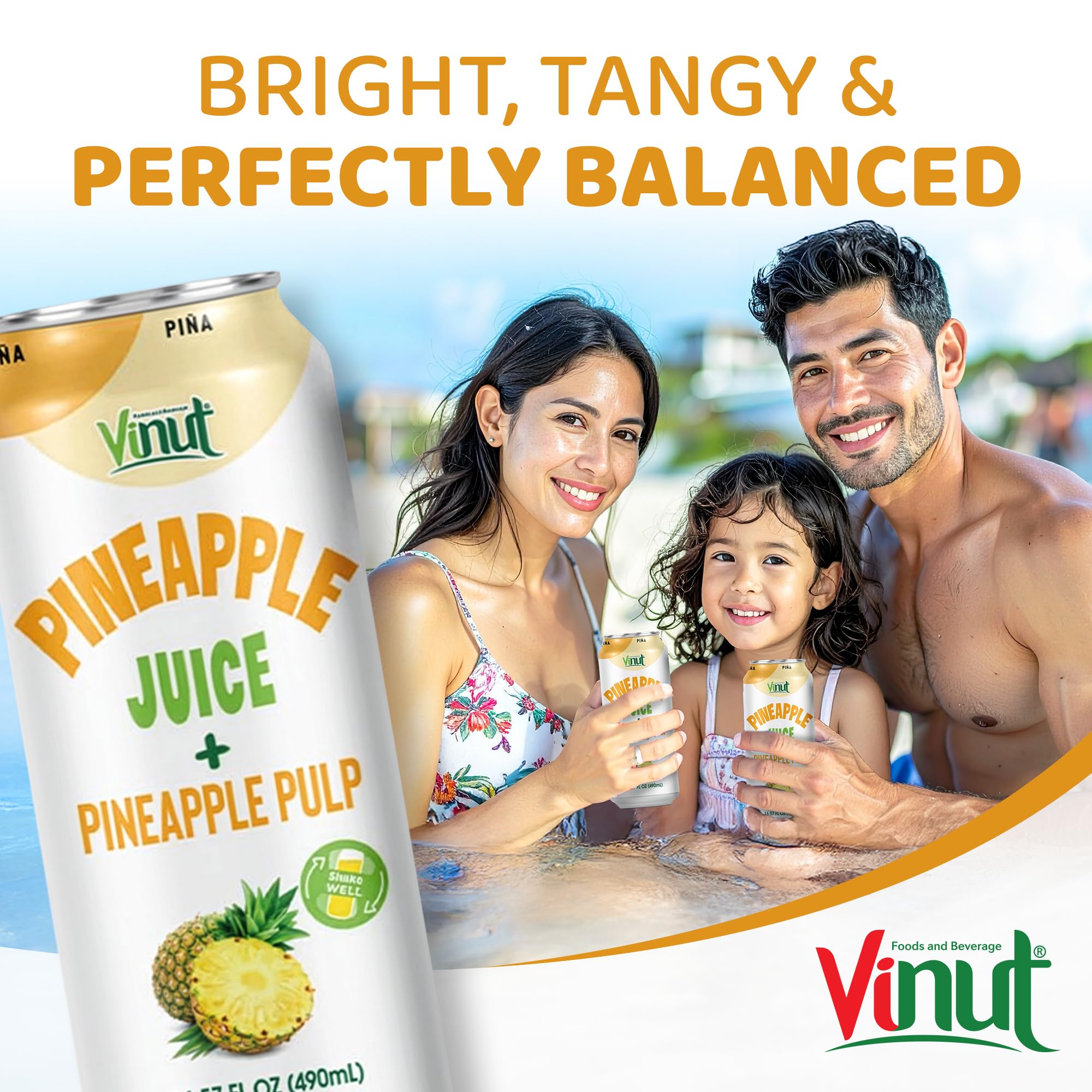 VINUT pineapple aroma close-up capturing tropical freshness.