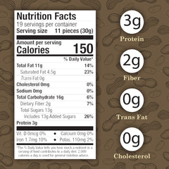 Close-up of Virginia Diner double-dipped coating on peanuts, rich and glossy.