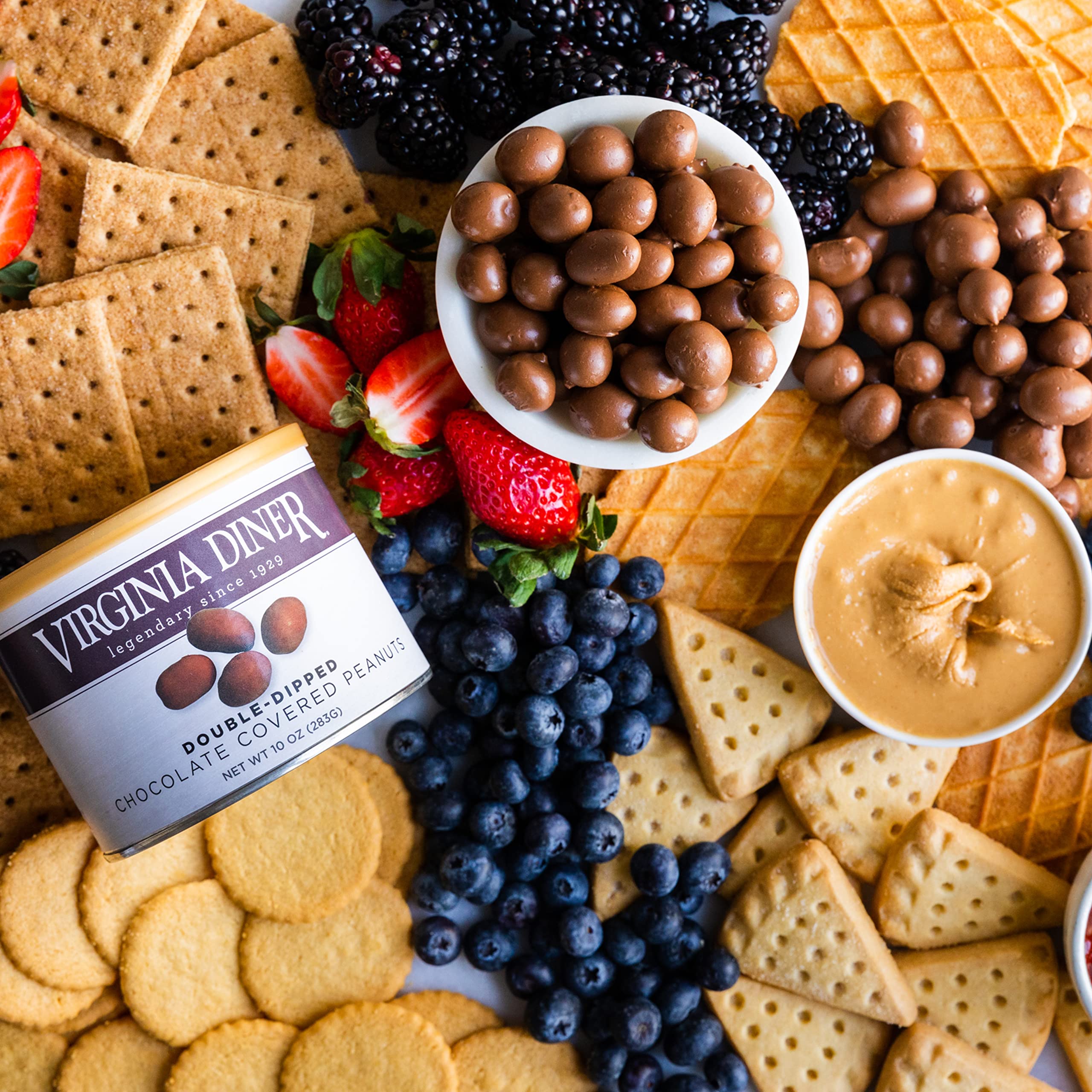 Virginia Diner gift-ready double-dipped peanuts, great for celebrations.