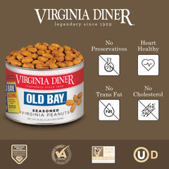 Vacuum-sealed Virginia Diner tin preserves freshness for gifting.
