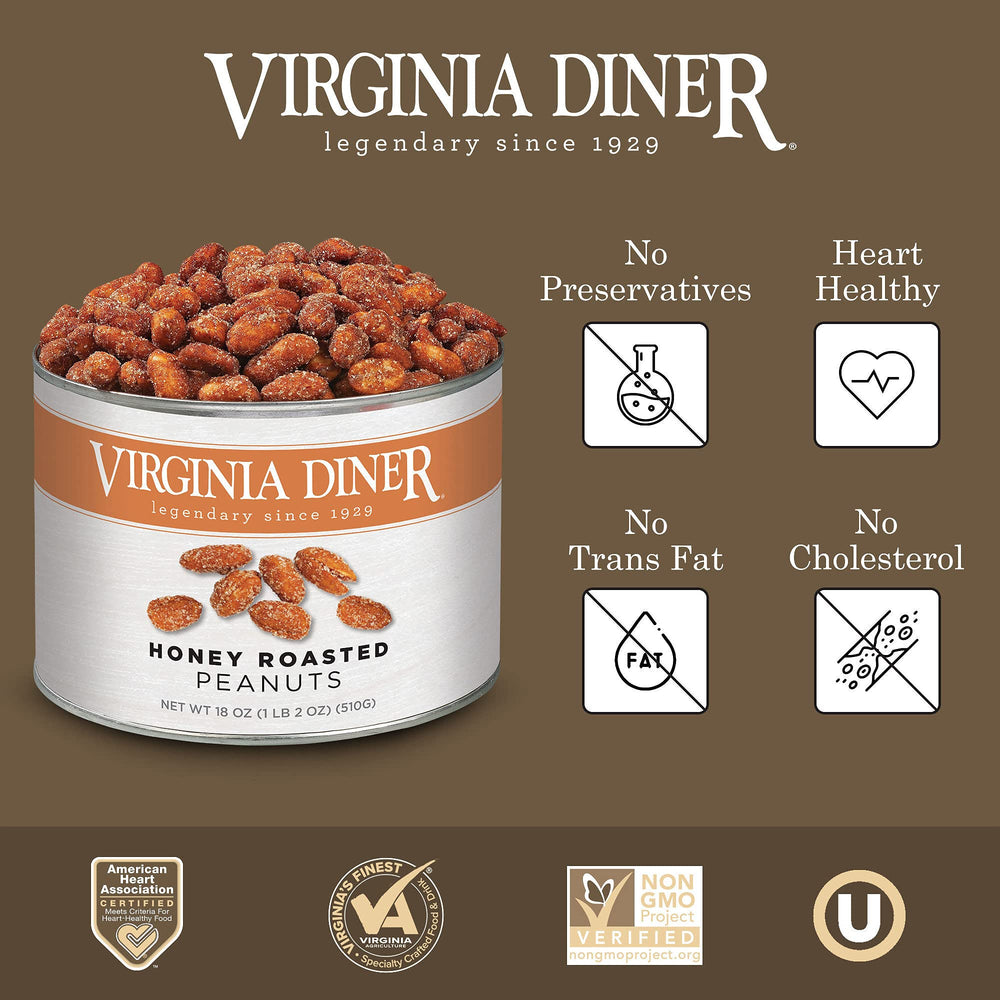 Virginia Diner Super XL peanuts close-up, a rare snack variety.
