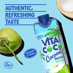 Vita Coco 12-pack showcases convenient, on-the-go hydration for busy days.