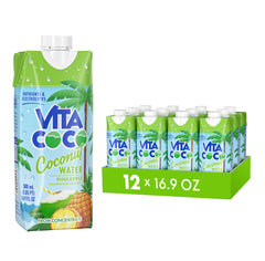 Vita Coco pineapple coconut water bottle — refreshing hydration on the go.