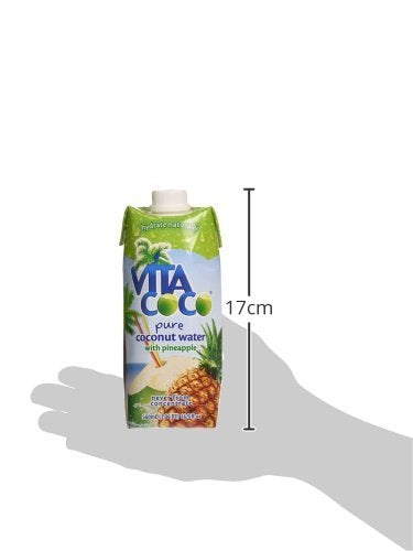 Chilled Vita Coco Pineapple Coconut Water in a setup for a refreshing drink
