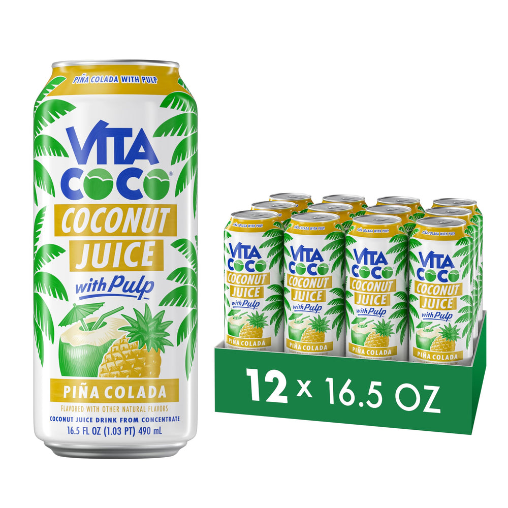 Vita Coco Pina Colada Juice bottle for on-the-go tropical refreshment.