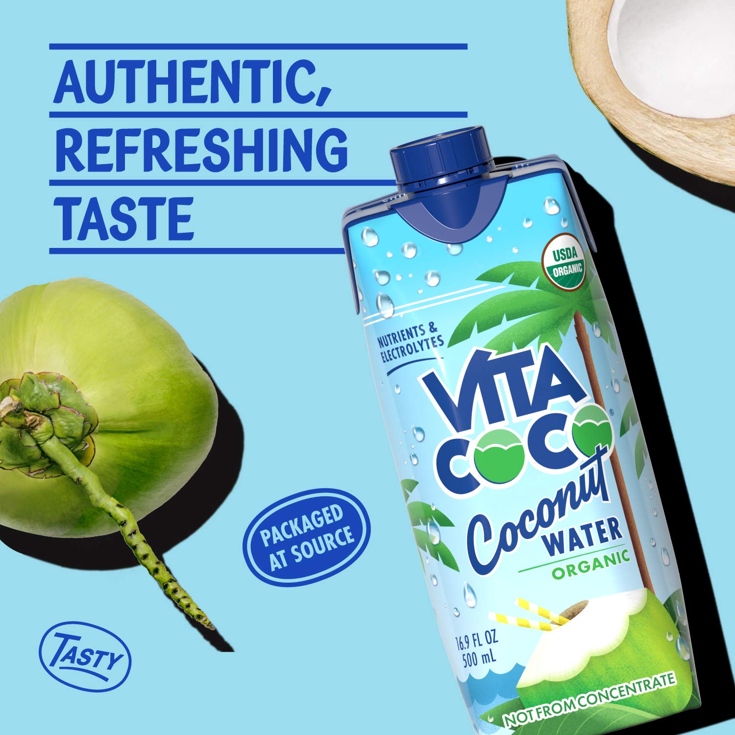 Vita Coco on-the-go drink; natural hydration for workouts.