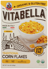 Bella Vita Organic Vitabella corn flakes bag on counter for quick mornings