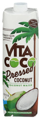 Vita Coco Coconut Water Pressed coconut fruit scene emphasizes natural origin.