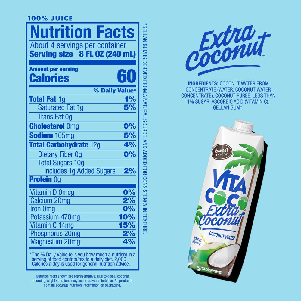 Vita Coco Coconut Water Pressed refreshment setup invites on-the-go sipping.