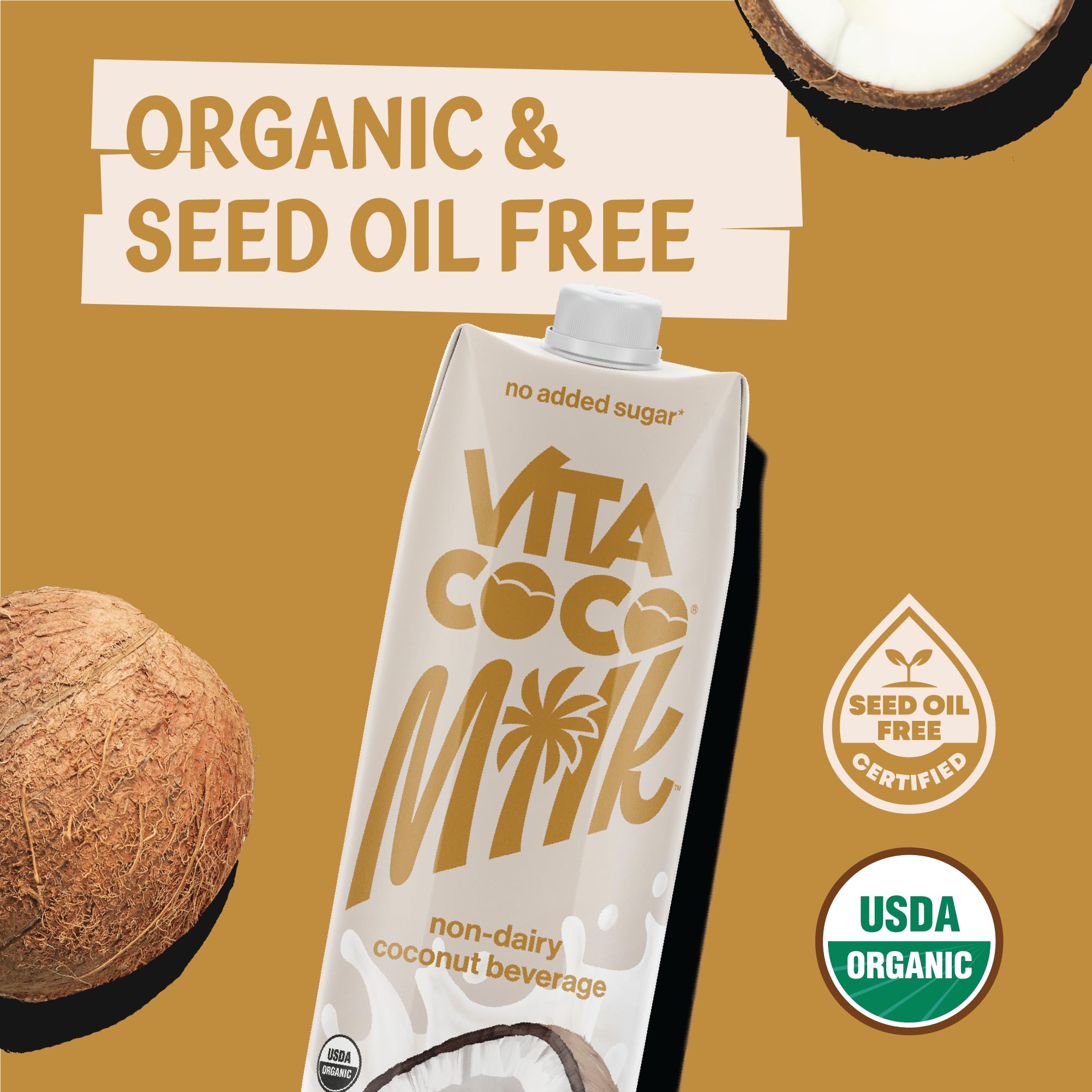 Vita Coco Vanilla Coconut Milk as dessert topping for creamy treats