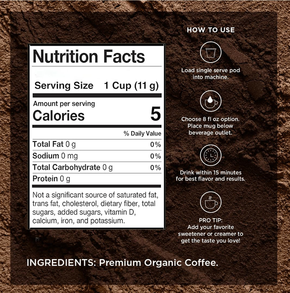 VitaCup Guatemala-origin dark roast pods closeup and rich aroma