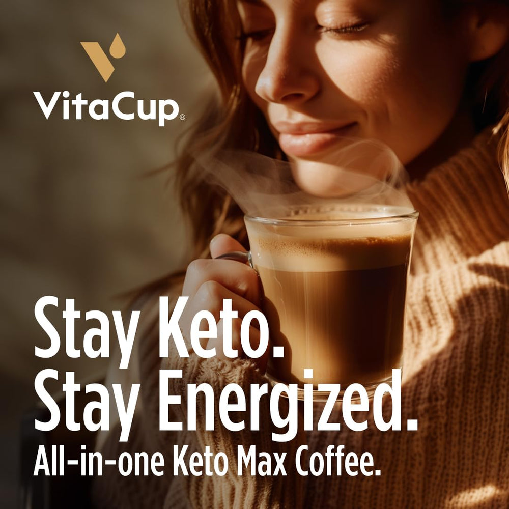 Vitacup Keto Max dark roast beans for clean energy