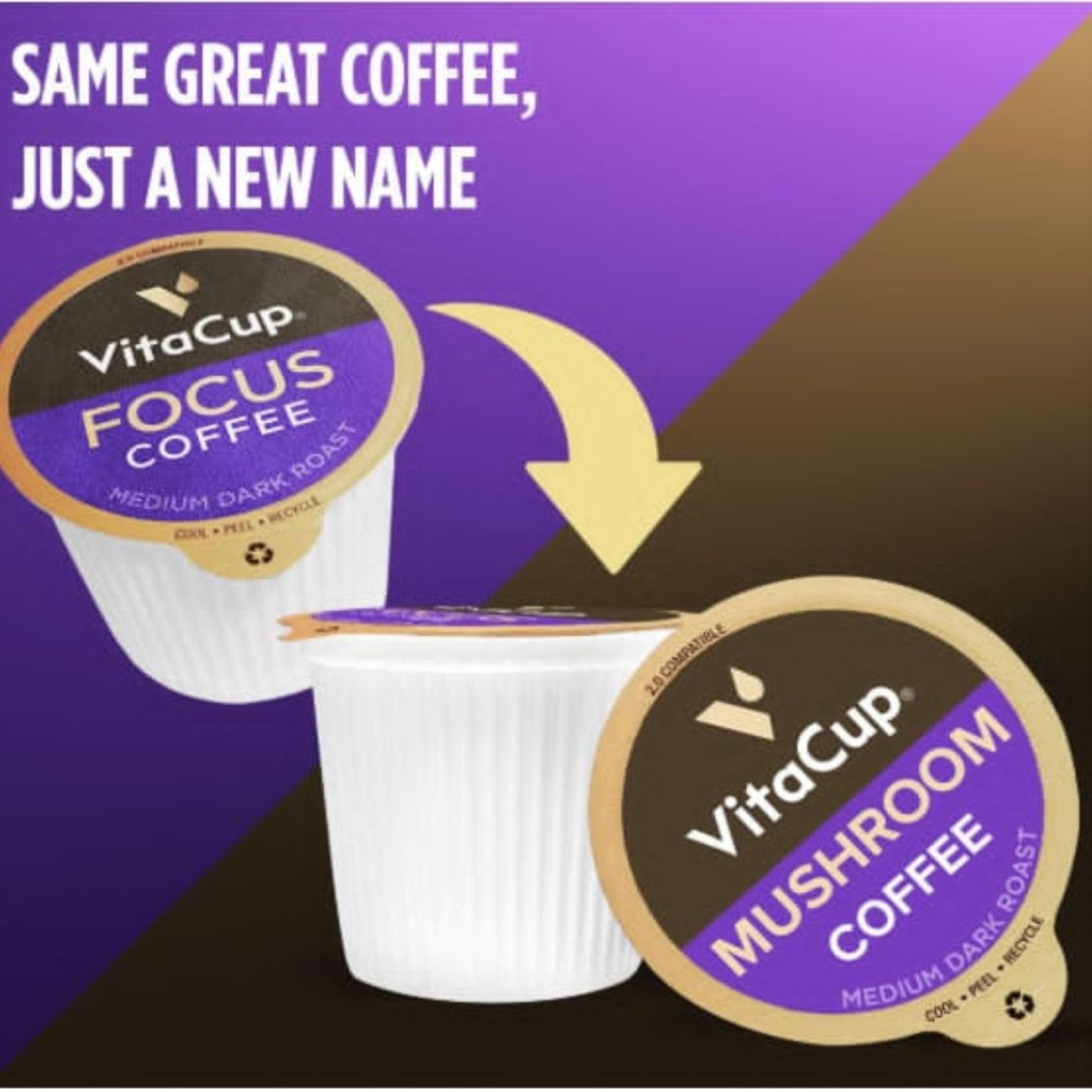 VitaCup Chaga immunity coffee pod with antioxidants for daily wellness