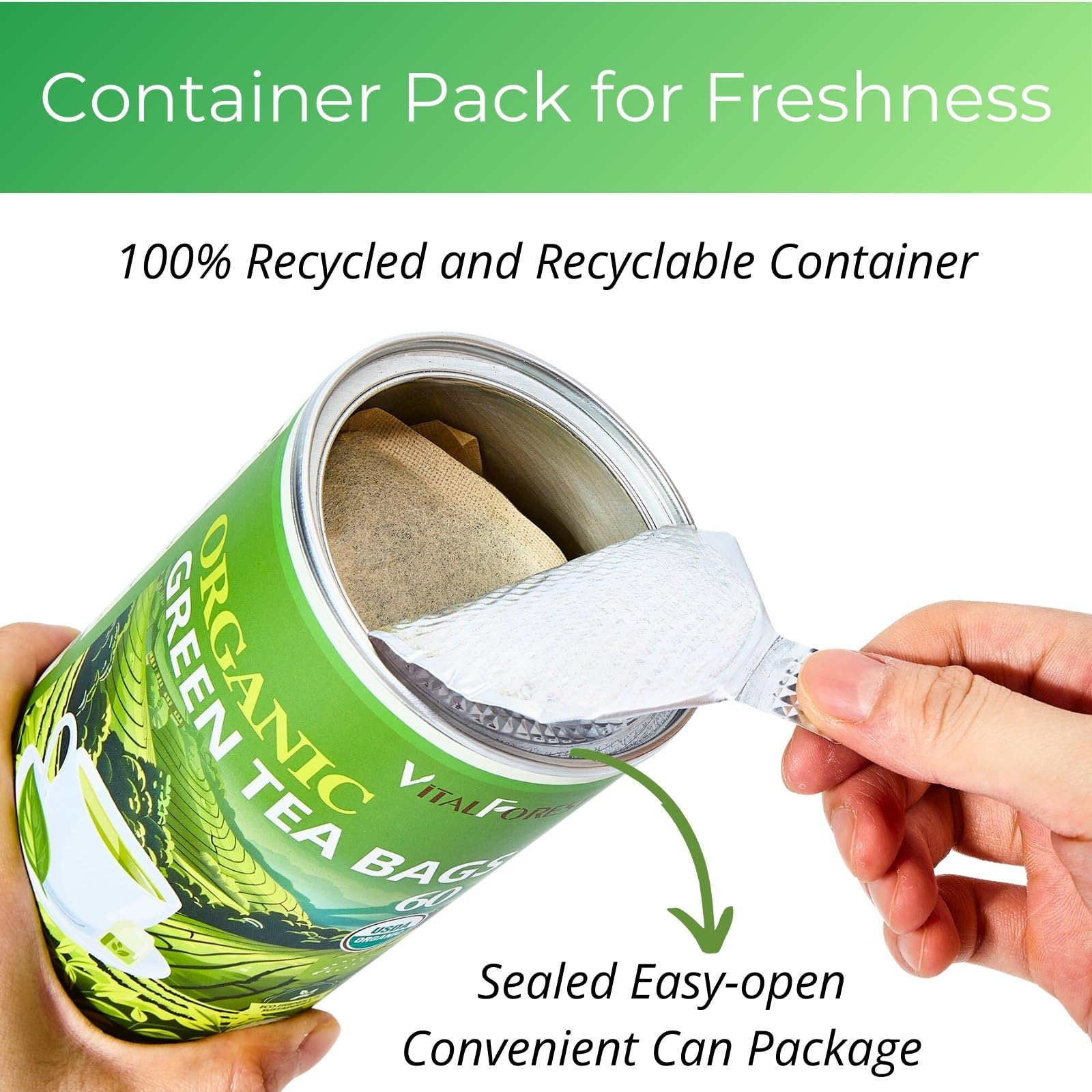 VitalForest farm-to-cup organic China leaves deliver bright aroma and clean flavor.