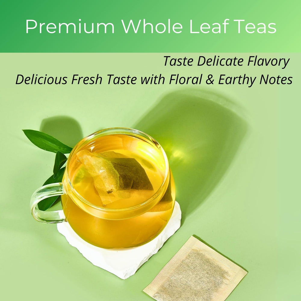 VitalForest iced green tea in glass presents a crisp, refreshing summer option.