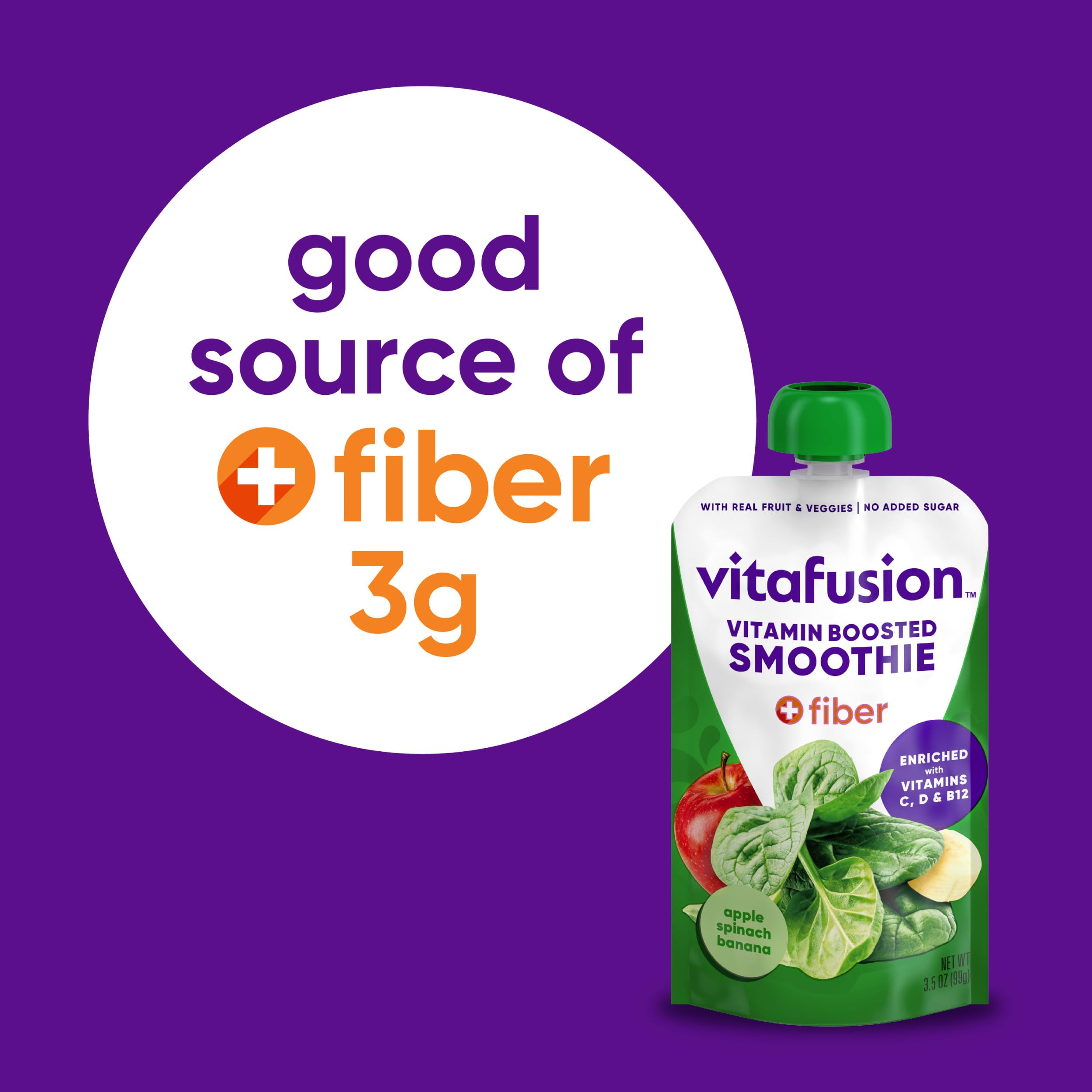 Vitafusion pouch highlights calcium, vitamin C, D and B12 support