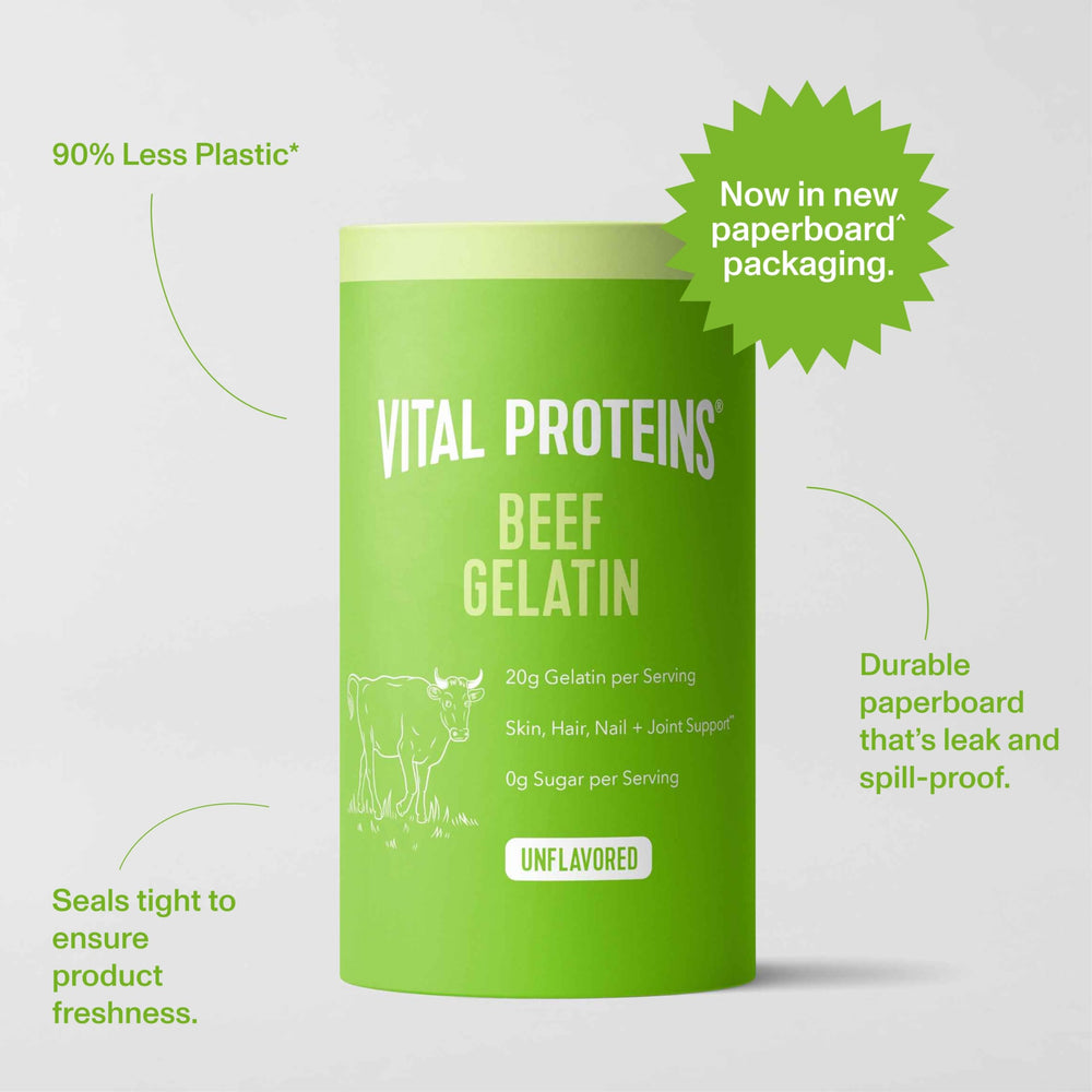Vital Proteins Beef Gelatin Powder preparing pudding or custard at home