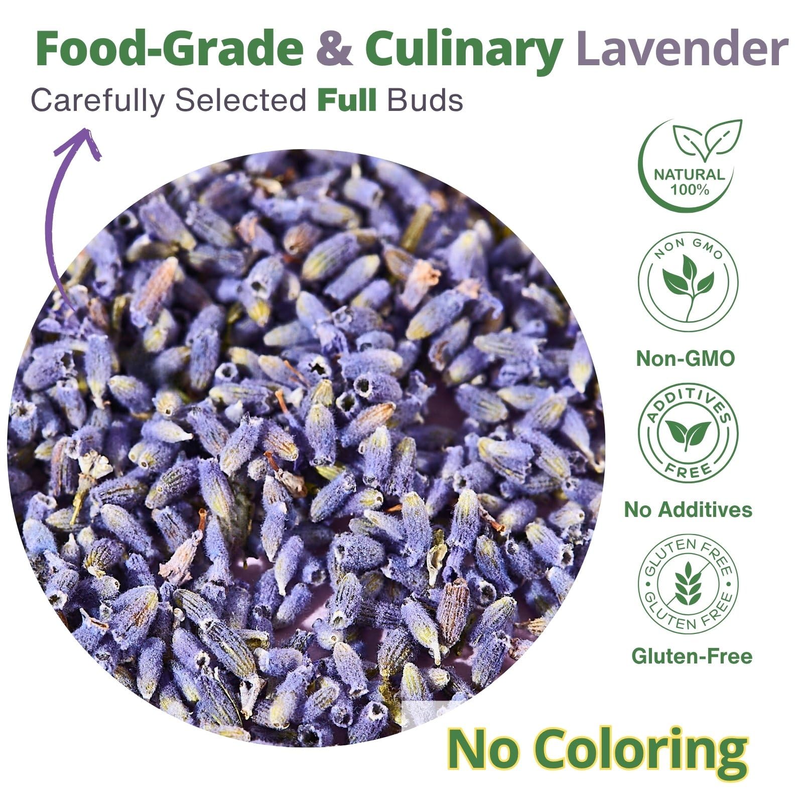 VitalForest lavender for baking adds a delicate floral note to cookies and cakes.