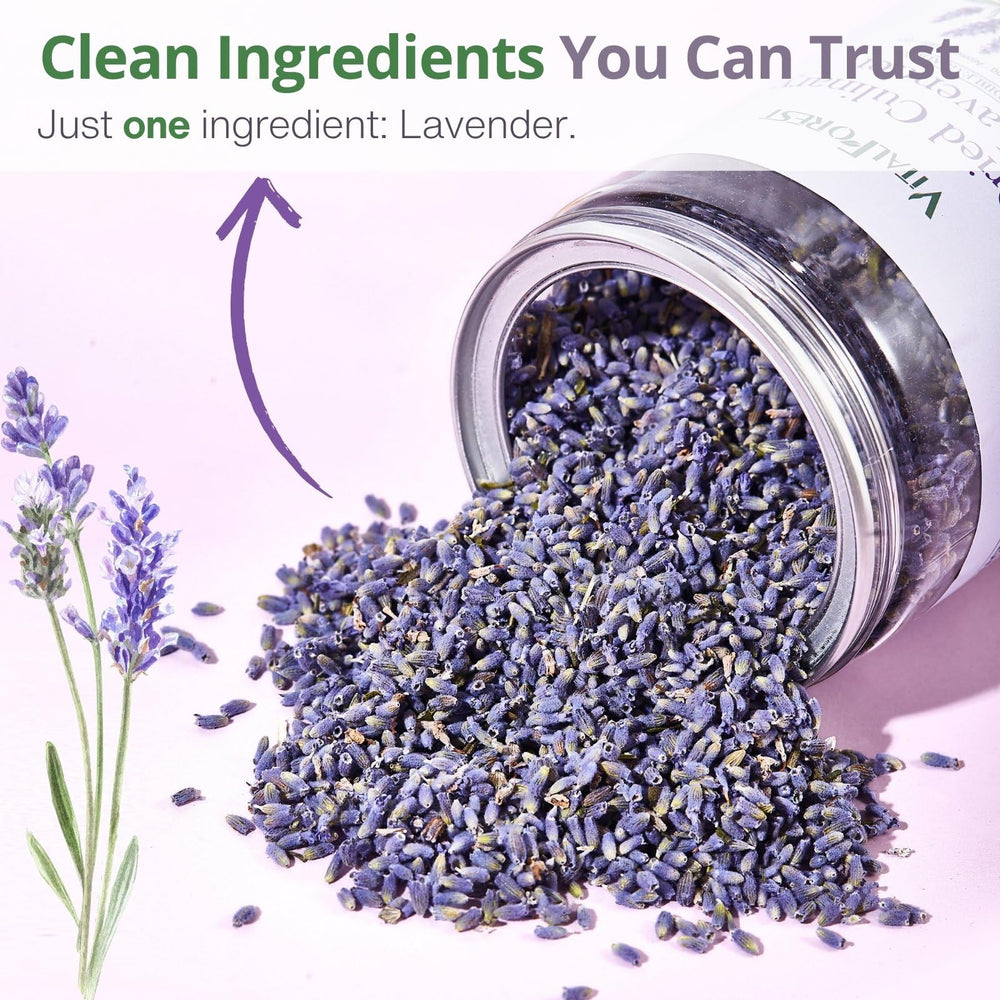 VitalForest lavender for wedding decor and sachets, adding color and scent.