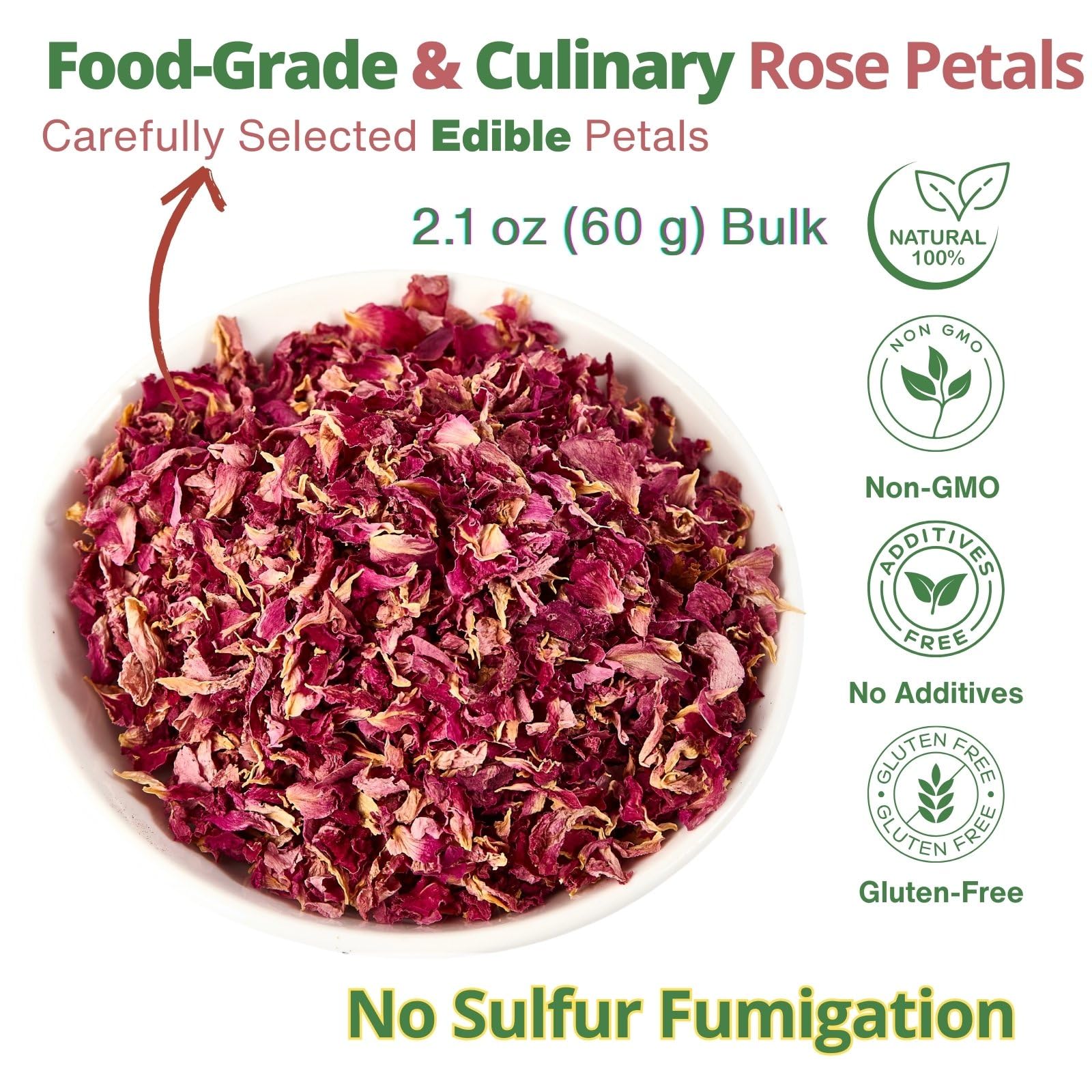 VitalForest rose petal cake decorating with vibrant edible petals