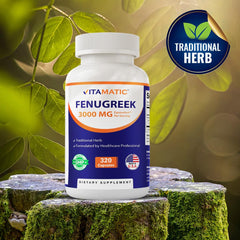 Vitamatic Fenugreek Capsules easy-to-swallow vegetarian capsules for daily use
