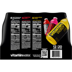 Vitaminwater Energy Tropical Citrus bottle highlights caffeine for a daytime energy lift.