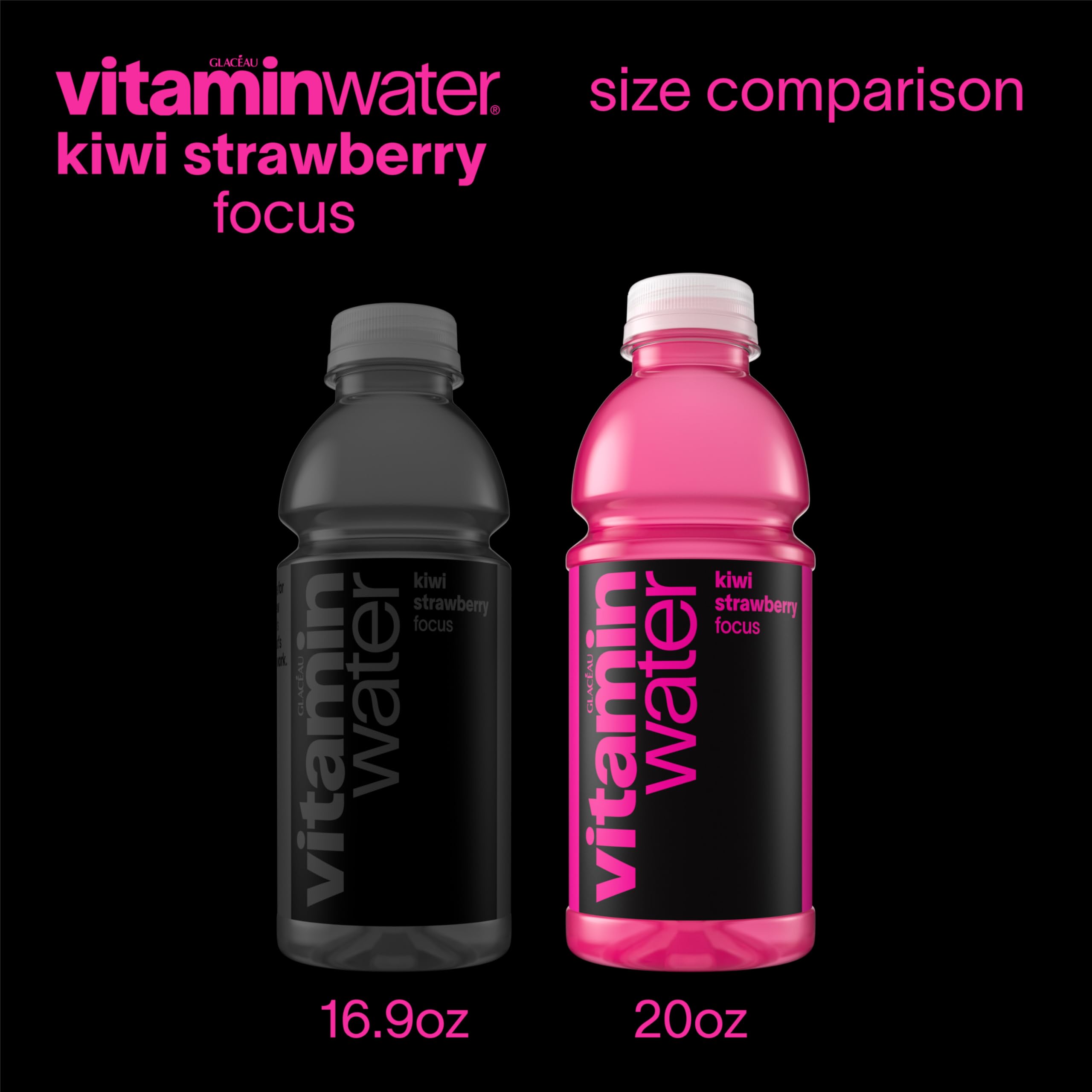 Vitaminwater Focus Kiwi Strawberry nutrition-facts highlights added vitamins and minerals