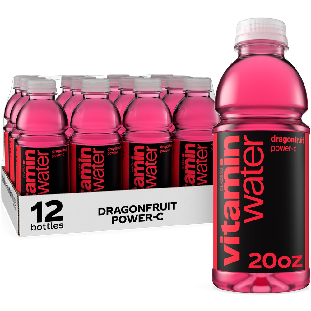 vitaminwater Power-C Dragonfruit bottle shown for on-the-go hydration.