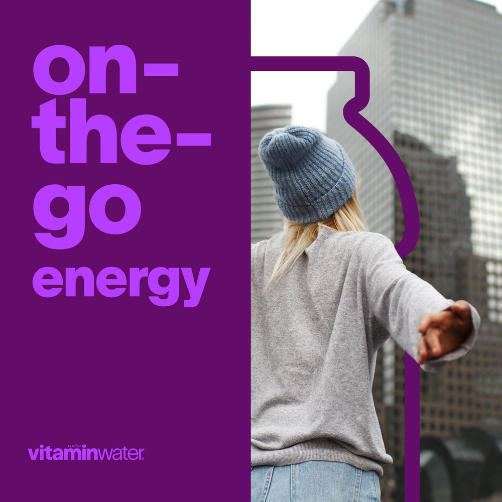 Vitaminwater XXX Acai-Blueberry-Pomegranate 12-pack shot showing convenient zero sugar option