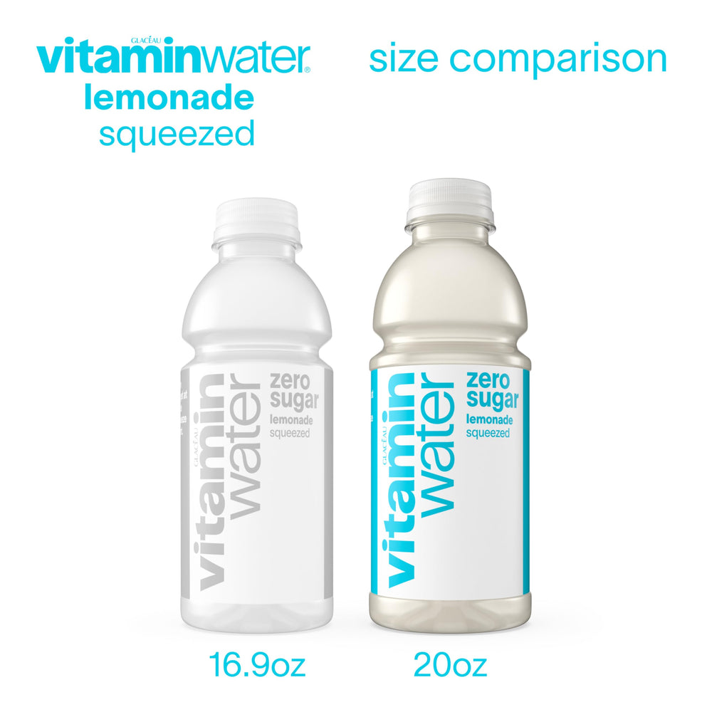 Label closeup showing seven vitamins and two minerals