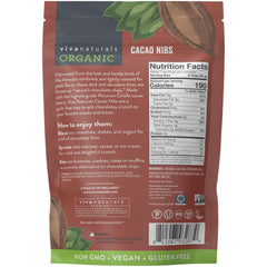 Pouring Viva Naturals cacao nibs over yogurt for added crunch
