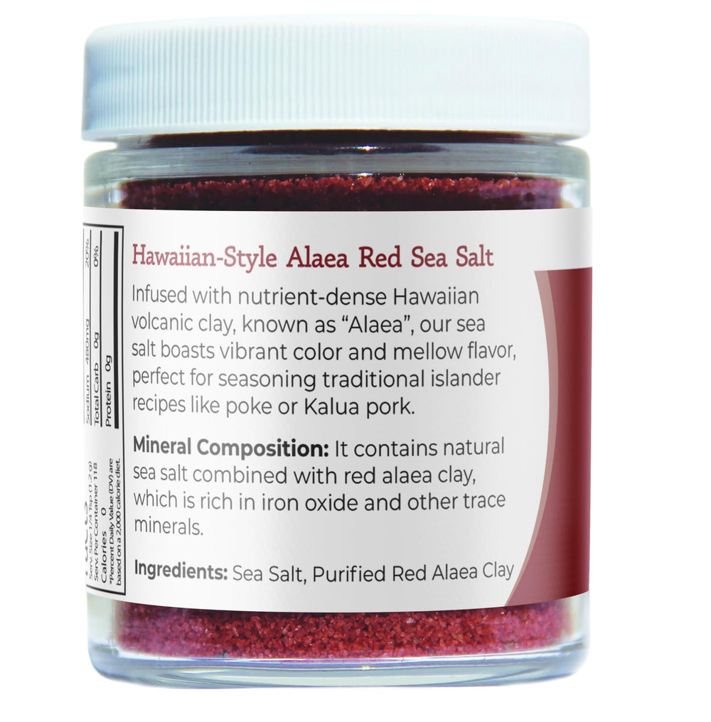 Viva Doria salt in jar ready to season seafood or vegetables with color and aroma.