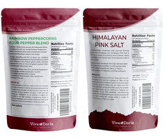 Viva Doria Himalayan Pink Salt coarse crystals ideal for grinder refills.
