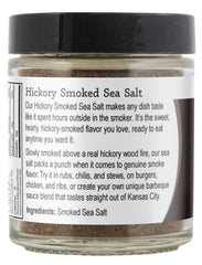 Reclosable Viva Doria glass jar with salt for convenient seasoning in the kitchen.